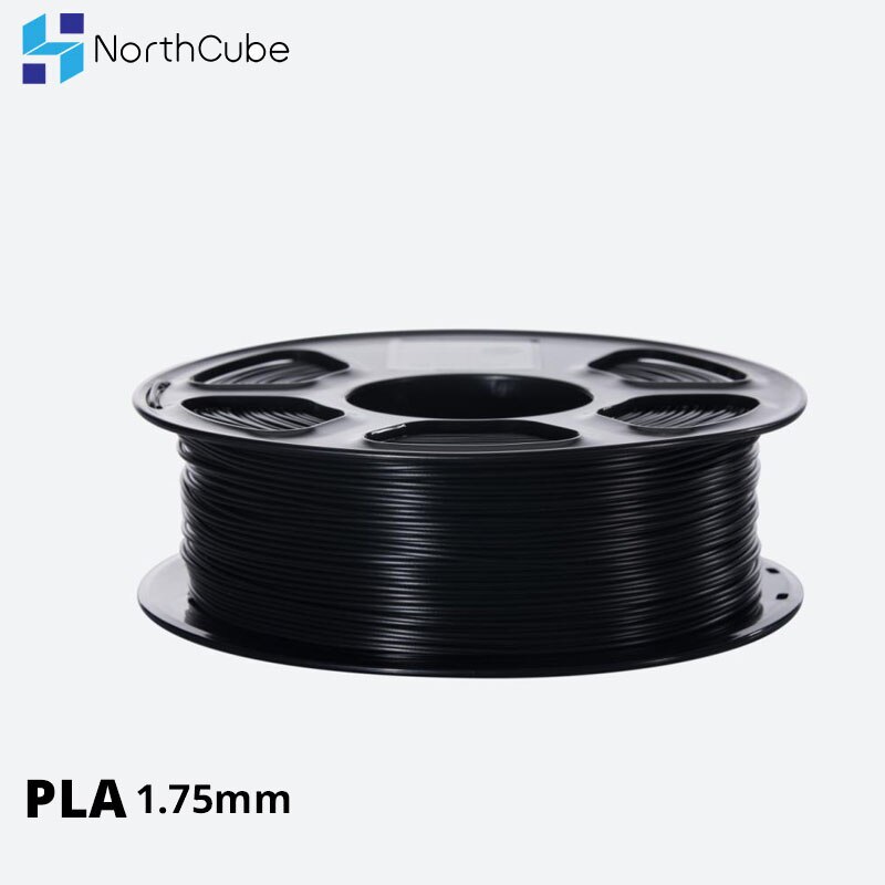 Northcube 3d printer pla filament 1.75mm voor 3d printers , 1kg(2.2 lbs)  +/- 0.02mm zwart
