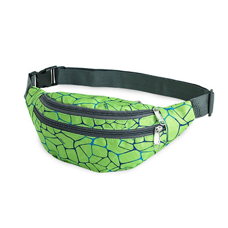 GLRSBUTY vrouwen Riem Tas Vrouwen Heuptasje Nylon Heuptas Mannen Kleurrijke Travel Bum Heuptas Telefoon Rits pouch Packs: Green