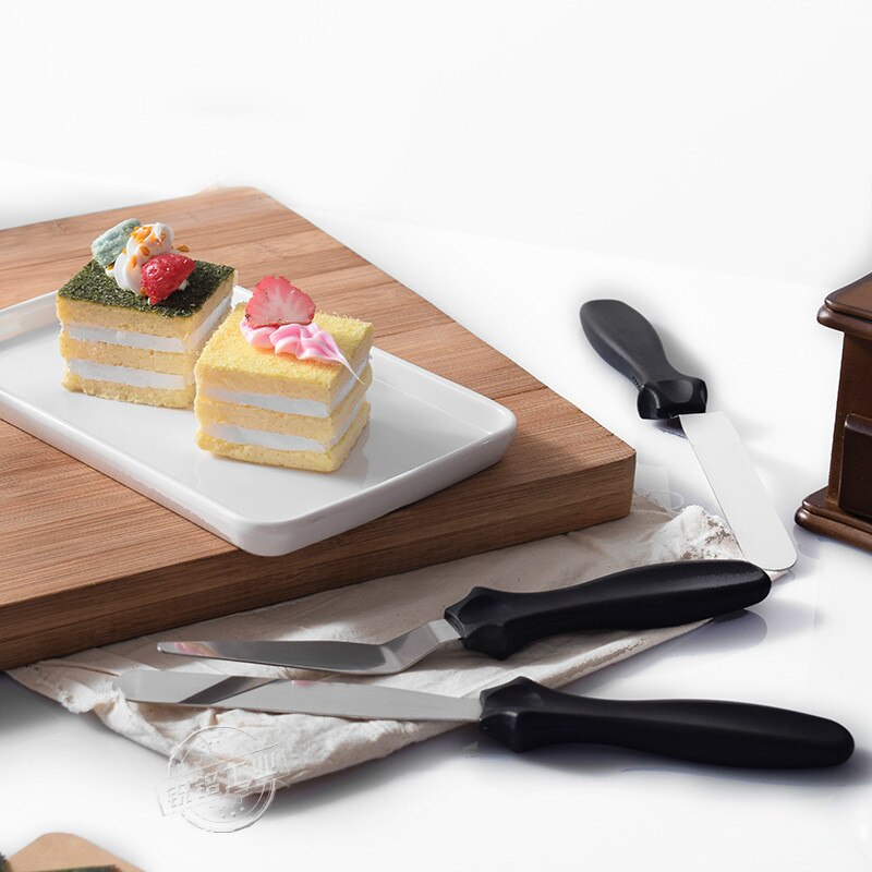 Rvs Mes Taart Mes Drie-Delige Set Diy Bakken Hulpmiddel Cake Kus Mes Set