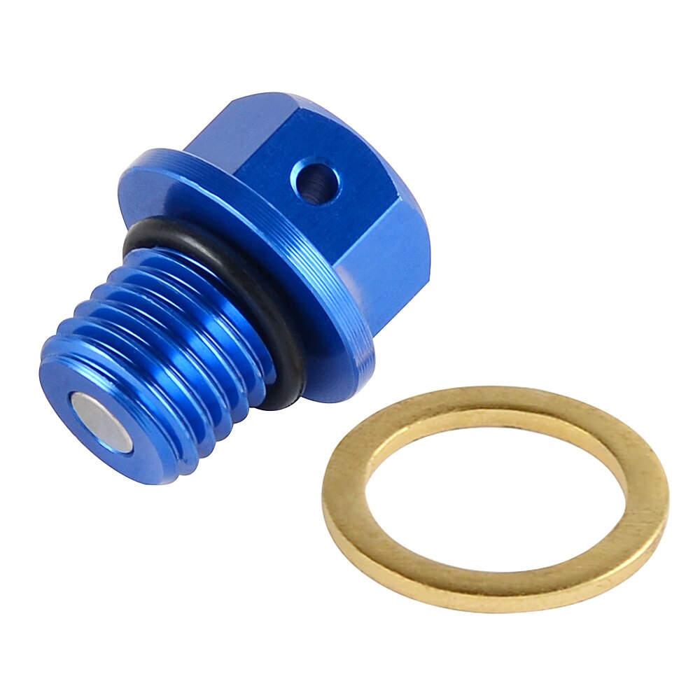 Magnetisk olieaftapningsbolt passer til ktm 50 125 200 250 300 350 450 530 sx sxf exc xc xcw xcf 690 950 990 super duke adventure: Blå