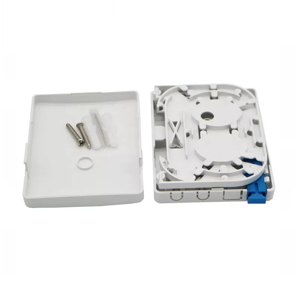 FTTH PTO Fiber Distribution Box Screw Lock ABS Material 2 Core SC Capacity