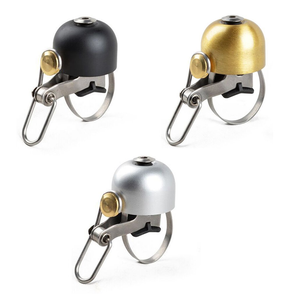 Timbre clásico de acero inoxidable para bicicleta, campana de bicicleta de acero inoxidable, sonido para manillar, alarma deportiva, accesorios para bicicleta
