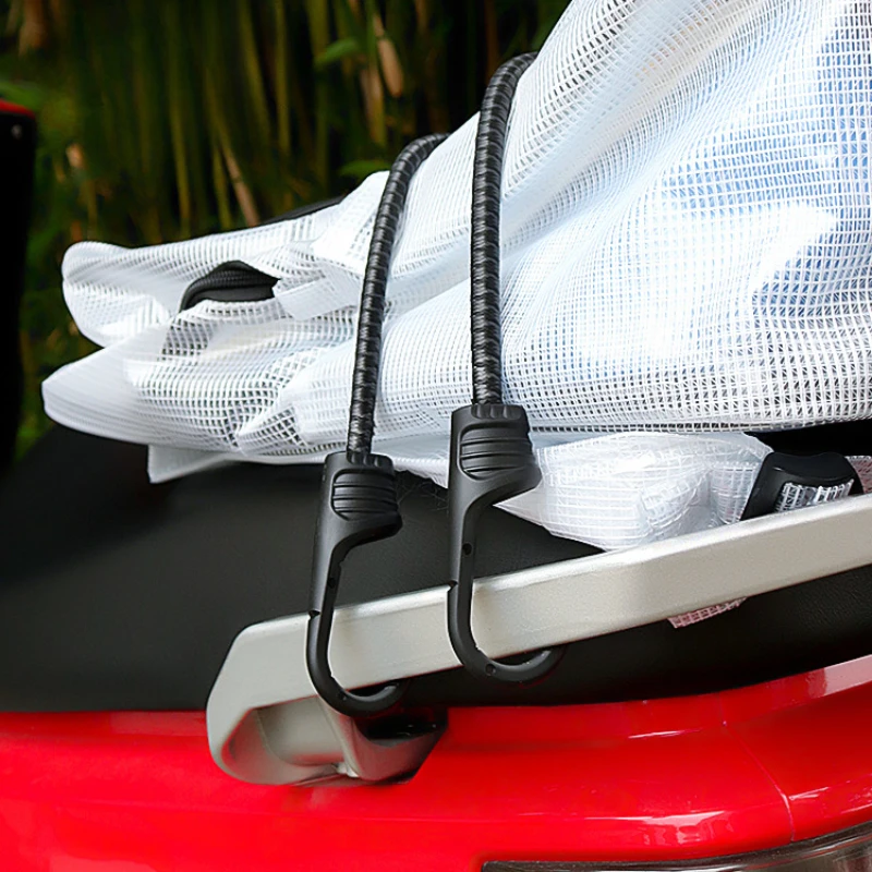Motorfiets elastisch bagagerek met haken Verstelbare sjorren Elastisch bagagetouw Motorbike Cargo Bevestigingsriem Fietsaccessoires