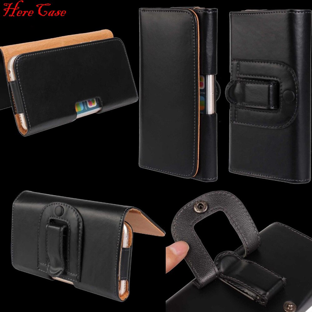 Huidige Riemclip Loop Hip Taille Houder Case Cover Pu Leather Pouch Holster Voor Samsuang Note 5 3 Generieke Voor iphone X 8 7 6