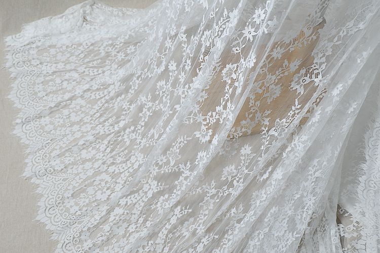 3 meter fransk high-end tøj øjenvipper blonder silke garn blonder diy bryllup slør kjole hjem tilbehør