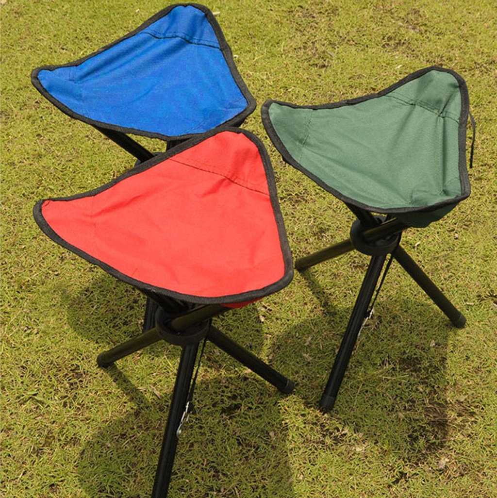 Extérieur Portable léger chaise Camping pique-nique pêche chaise plage pliant trépied siège tabouret Camping pique-nique Slacker 36X7cm