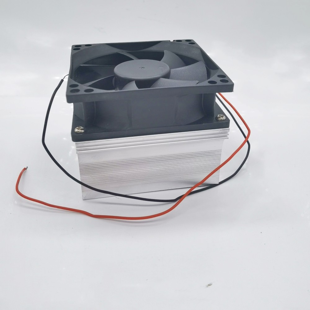 Aluminium plaat met 12 v ventilator voor high power led diy Aluminium Koellichaam Koelventilator voor 50 w 100 w 150 w 200 w led