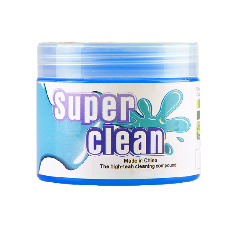 1Pcs 160g/200g Car Cleaning Gel Slime for Cleaning Machine Auto Vent Car Wash Dust Remover Glue Computer Keyboard Dirt Cleaner: Orange