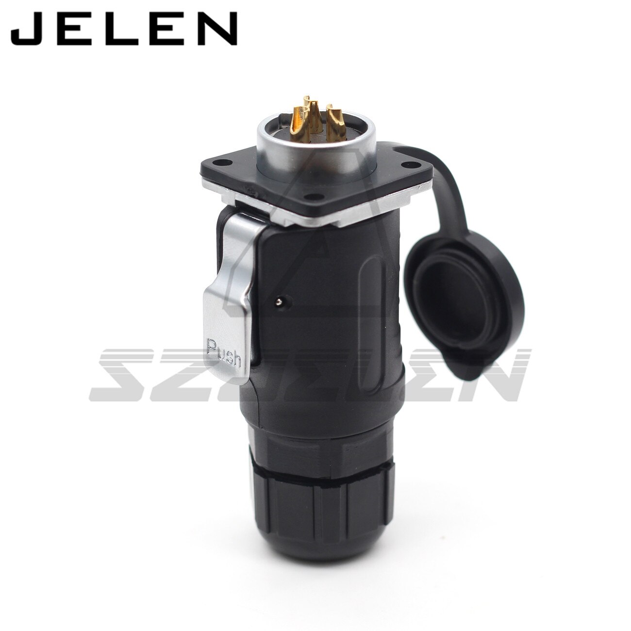 XHE20, Waterproof connector 3 pin power cable connector plug female & socket male LED panel mounting power connector IP67