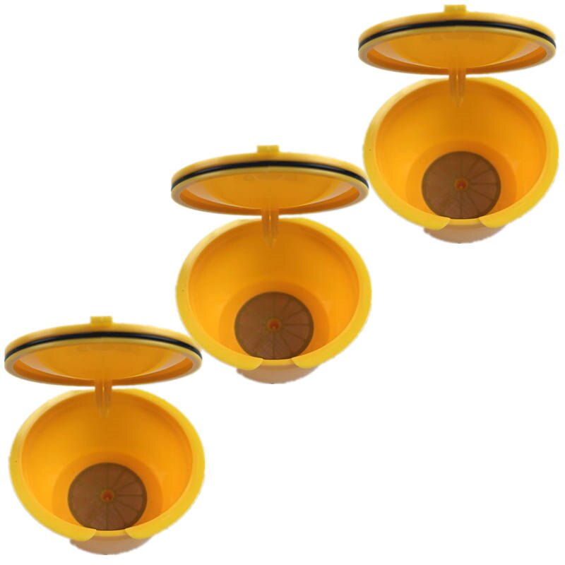 Dolce Gusto Nescafe Capsule de café | Accessoires de cuisine, en plastique, rechargeable, réutilisable pour Dolce Gusto Nescafe Capsule filtrante, outils de cuisine: Orange-3PC