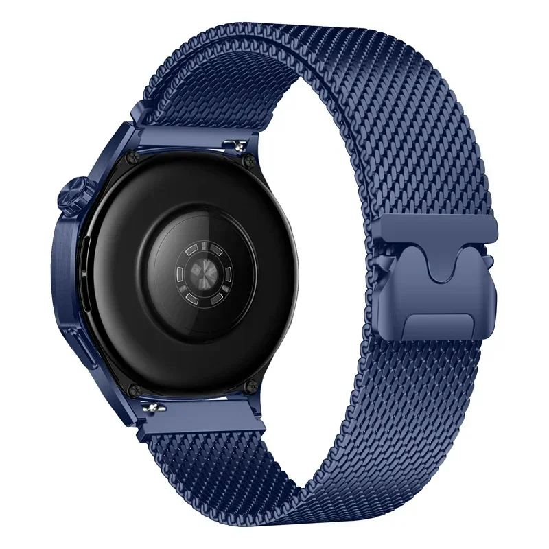 Pulseira de laço magnético milanês, 18mm 22mm 20mm para galaxy watch 7 6 5 4 40mm 44mm para huawei gt5pro gt4 pulseira de aço inoxidável: xxxxl / Vermelho