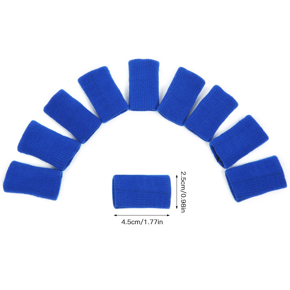 10 Stuks Sport Vinger Mouwen Elastische Vinger Mouwen Ondersteuning Duim Brace Protector Ademende Elastische Vinger Tape