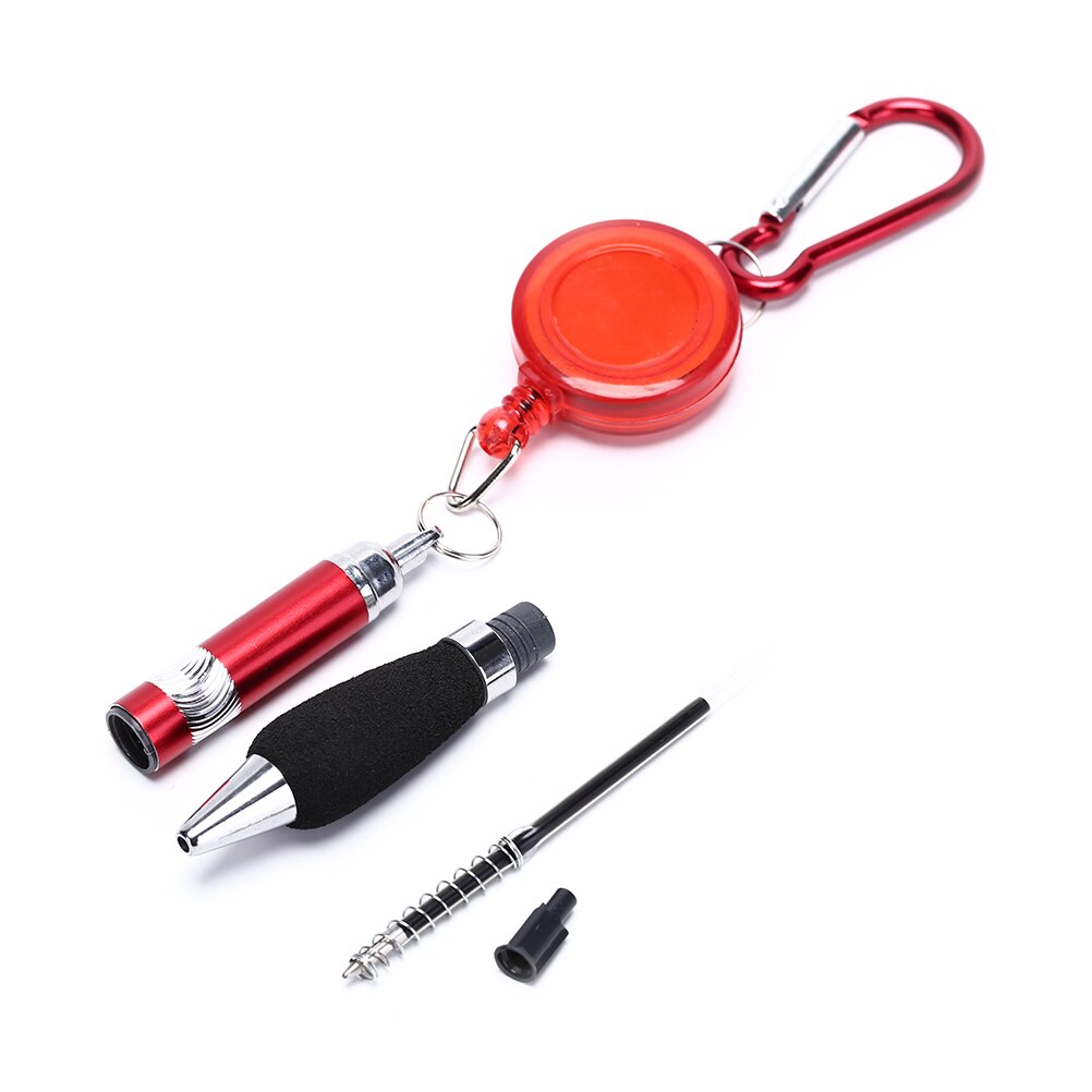 1 Uds llavero portátil pluma de golf Grabación de puntuación escalada hebilla bolígrafo telescópico colores aleatorios