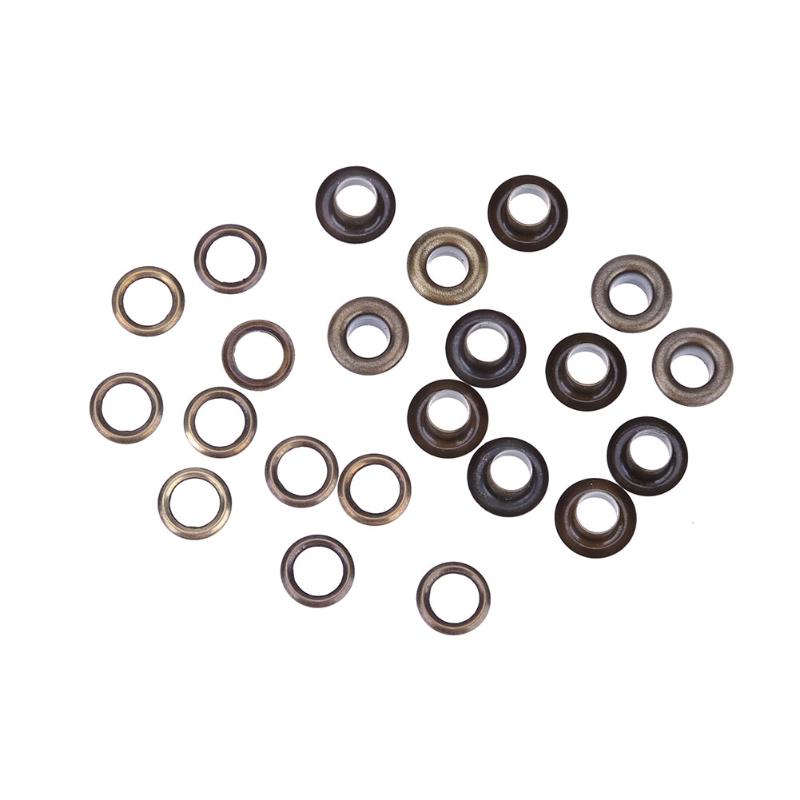 100pcs Clothes Shoes Eyelets Scrapbooking Round Total Hole Diameter 4/5/6/8mm Metal eyelets For Scrapbooking Garment Eyelets: Bronze 4mm