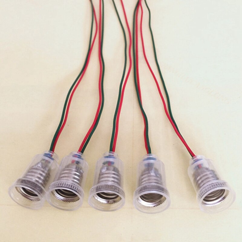10/20 stk  e10 pære fatning gummi pære fatning lampe holder stik