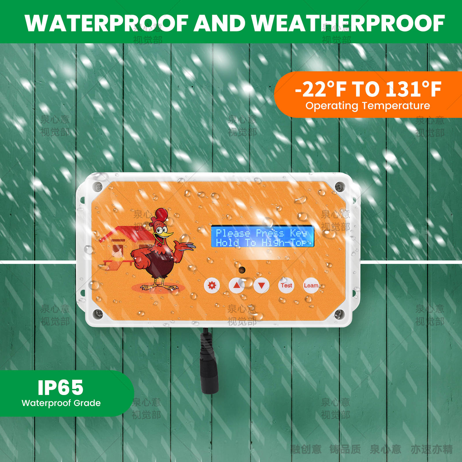 Automatische Kippenhok Deur Schakelkast Met Afstandsbediening En Timer Voor Veilig Kip Landbouw, Stroom Of Batterij Operated