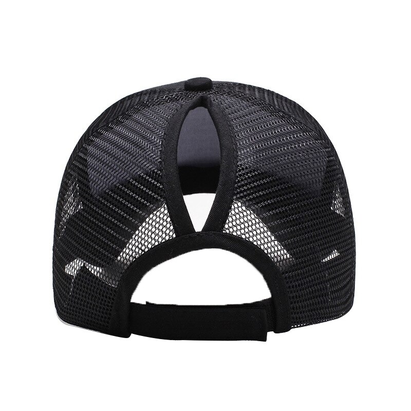 Unisex sportpet, snel drogend, ademend katoenen mesh pet, gebogen rand, zonneklep, verstelbare snapback pet voor hardlopen en vissen