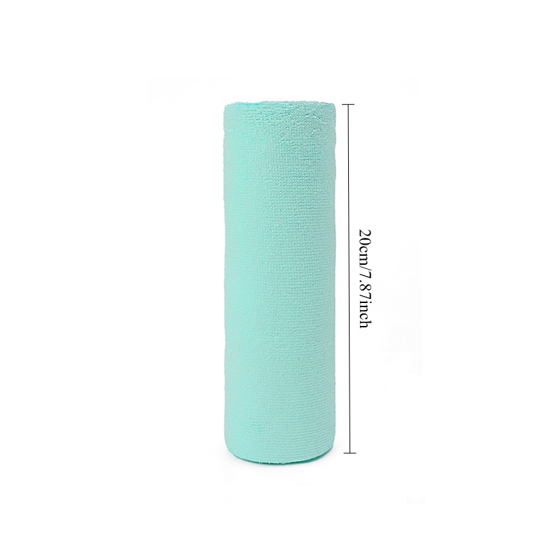 Reusable Cleaning Wipe Household Kitchen Cloth Microfiber Towel Rolls Dish Rags Wash Paper Towel Replacement 1 Roll of 20 Sheets