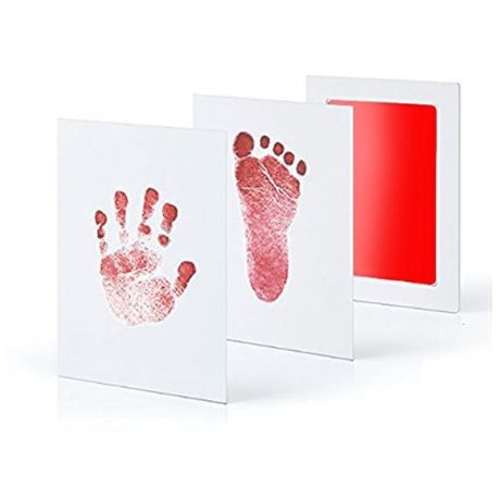Caja de Seguridad No tóxico huellas de bebé huella No tocar la piel sin tinta almohadillas de tinta Kits para 0-6 meses, recién nacido huellas Souvenir