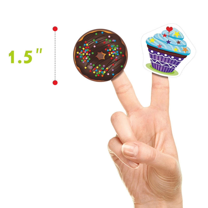 1.5 tum bröd färg donut tårta hus bakning klistermärke etikett dekoration bröllopsfest barn födelsedag försegling klistermärke