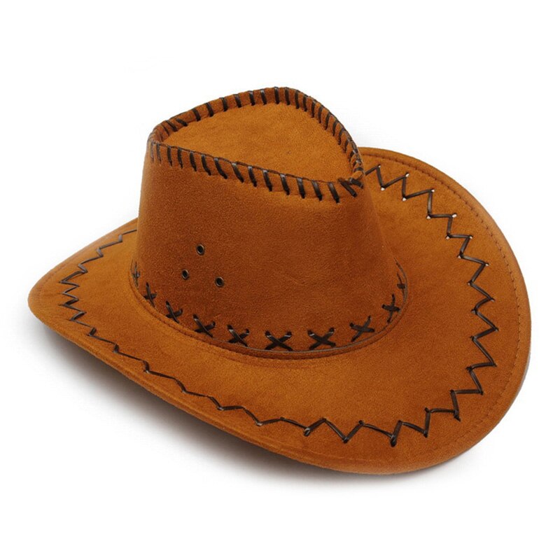 Sombrero de vaquero y Vaquera de lujo para hombre y mujer, gorro de estilo occidental, sombrilla versátil y a la: 11