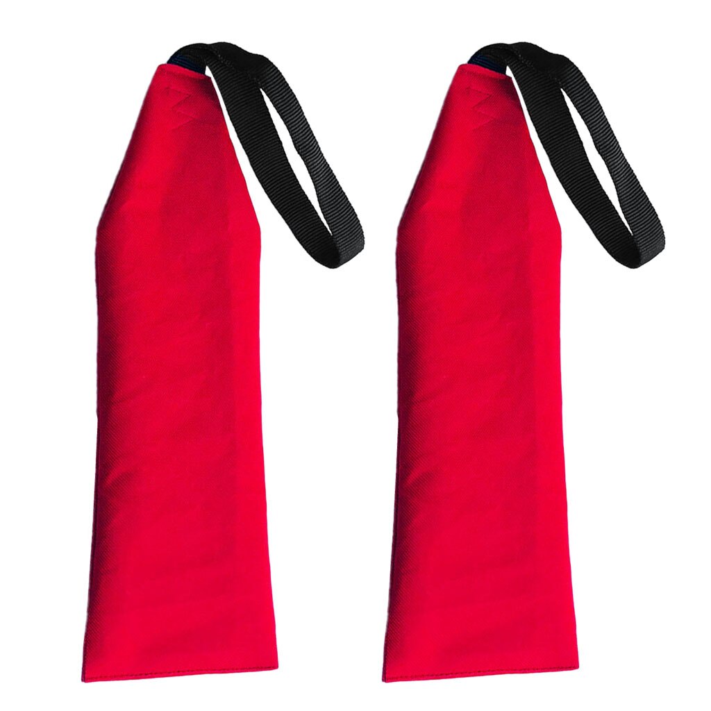2Pcs Safety Travel Flag, Safety Flag With Webbing For Kayak Canoes And SUP Tow Flag Long Load Flag Red