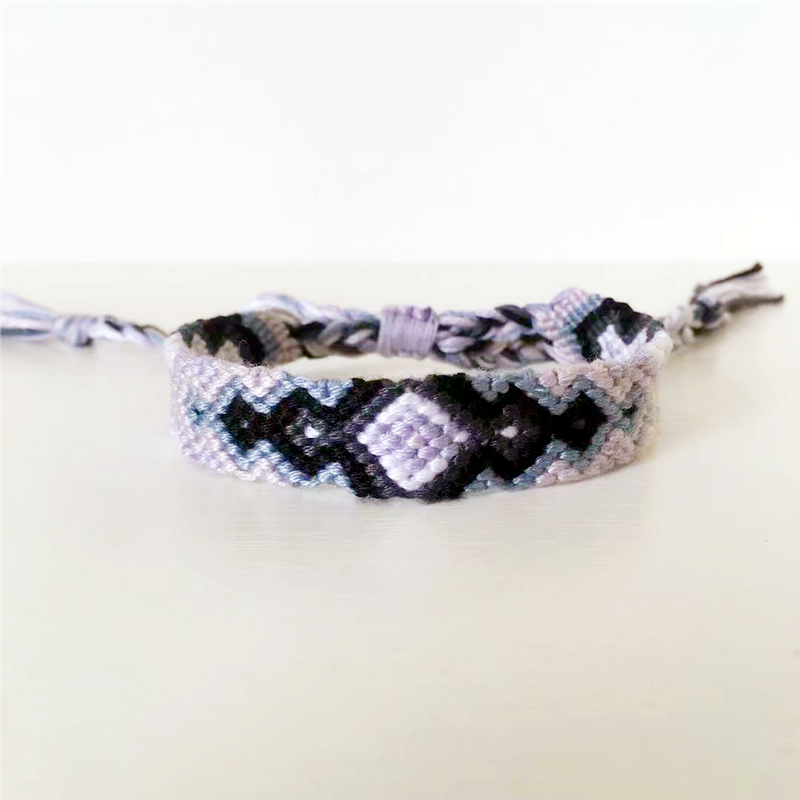 ABL027, Cotton Woven Friendship Bracelets Braided Trendy Surf Beach Boho Girl Women Pulseras Femme: 18