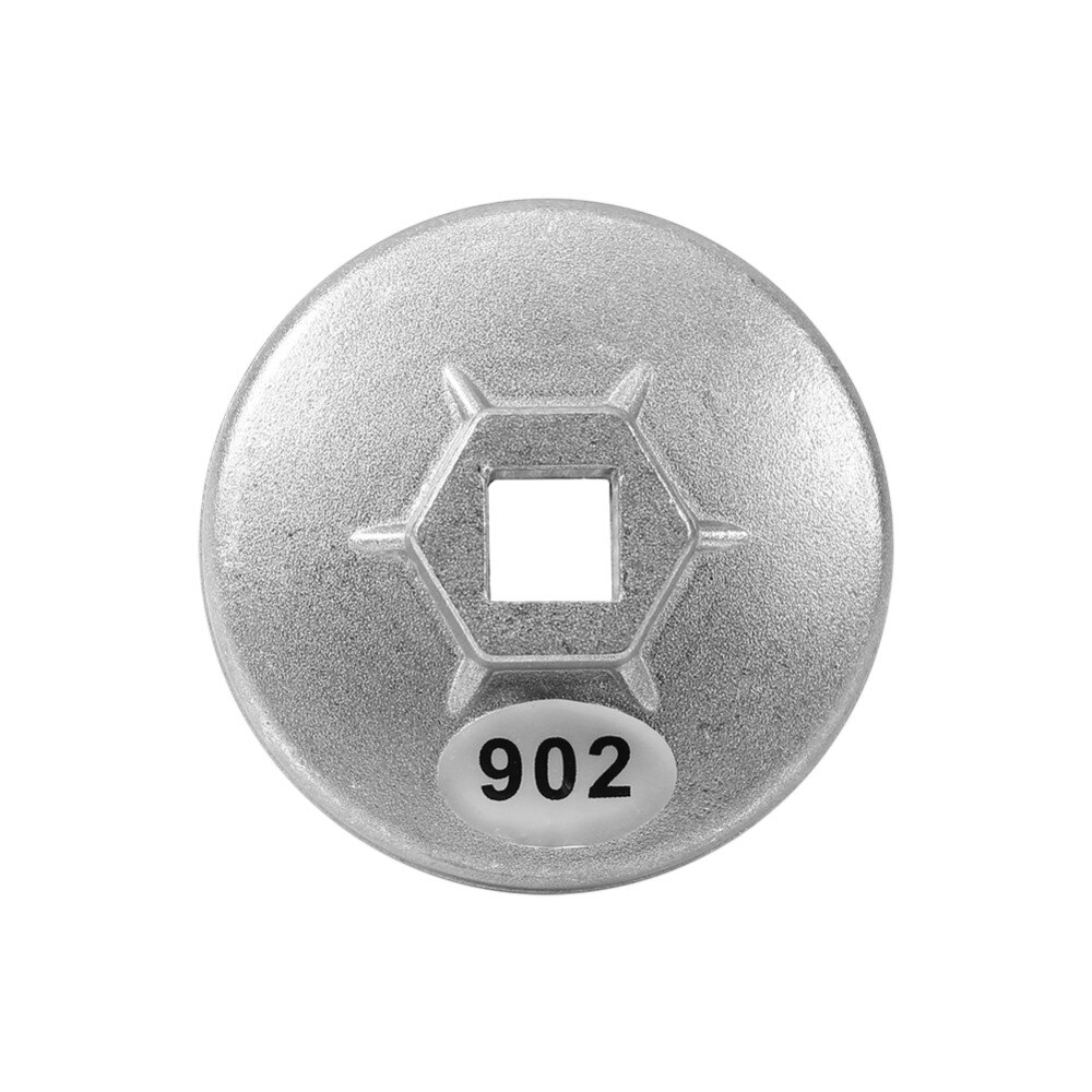 67Mm 14 Fluit Aluminium Cap Oliefiltersleutel Cartridge Auto Socket Remover Tool Aluminium Zilver
