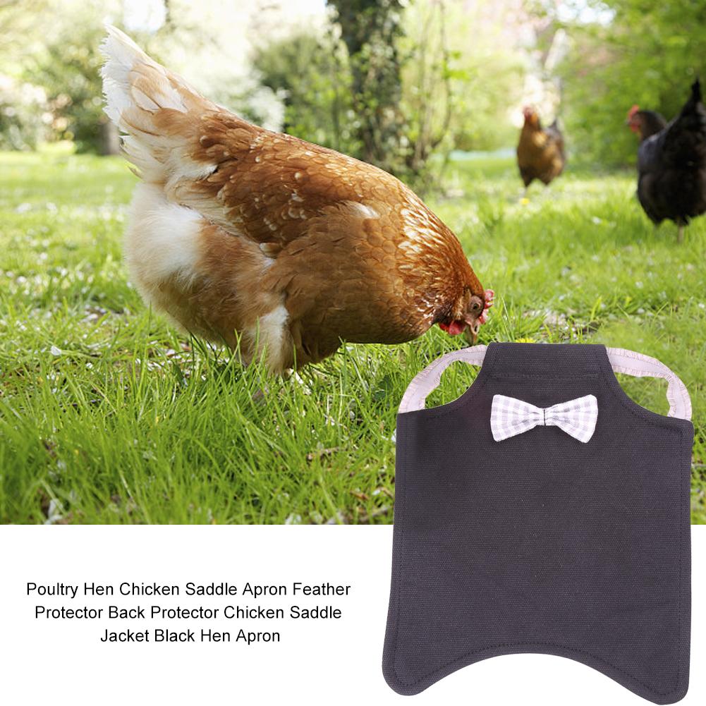 Chicken Hen Apron Poultry Hen Chicken Saddle Apron Feather Protector Back Protector Chicken Saddle Jacket Black Hen Apron