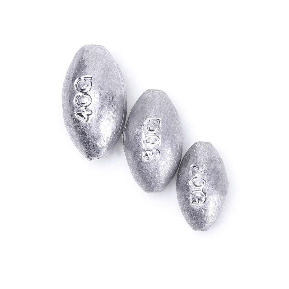5/10 pièces matériel de pêche plomb en forme d'olive plombs creux leurre plombs 1g/2g/3g/4g/5g/10g/15g/20g/25g/30g/40g/50g/60g/70g