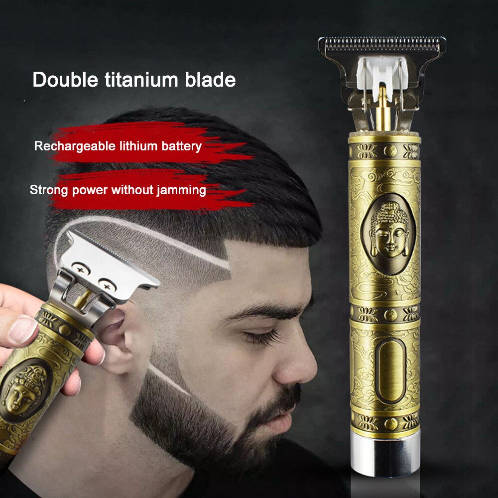 Close-Snijden Digitale Kapper Elektrische Tondeuse Professionele Kapper Mannen Tondeuse 0Mm T-Blade Baard tondeuse