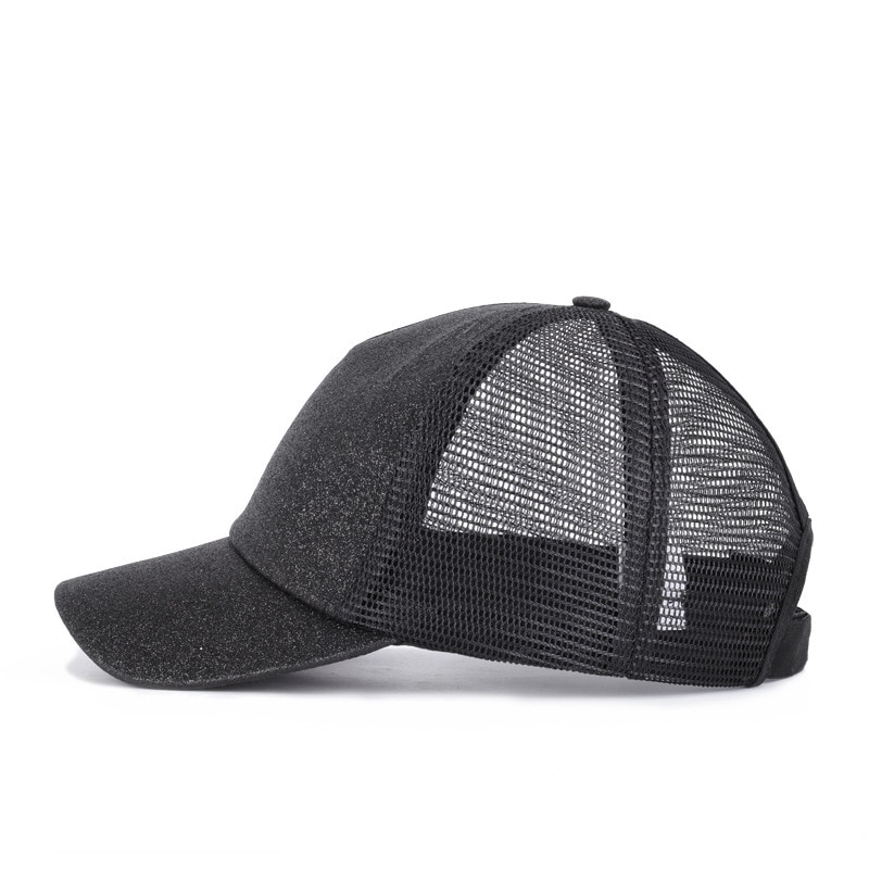 Vrai papa chapeau à l'été de camion de paillettes pour queue de cheval casquette de Baseball après l'ouverture prêle filet transfrontalier