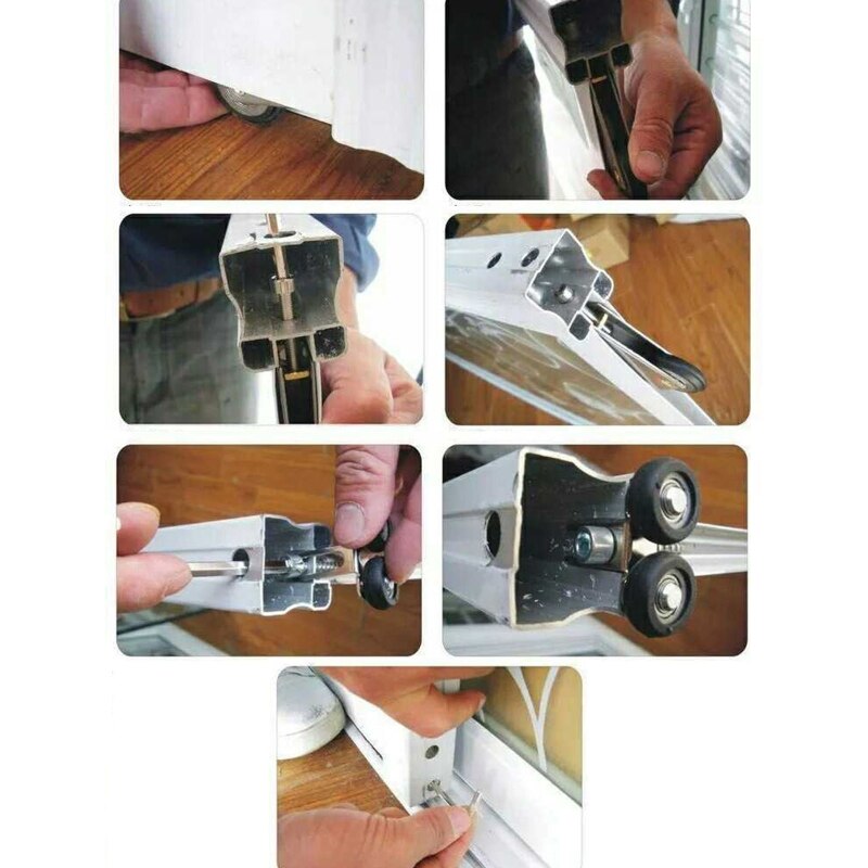 Garderobe Schuifdeur Wielen Rollen Zware Mute Metalen Raam Schuifdeur Lagerrollen Meubels Hardware