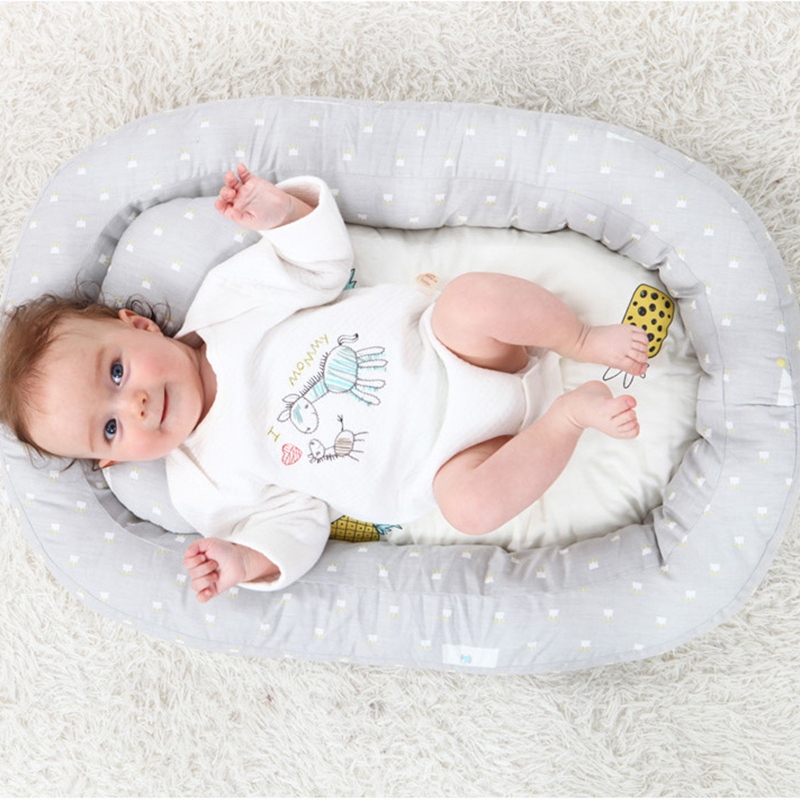 Portable Baby Nest Bed Removable Travel Crib Nursery Infant Sleeping Cotton Toddler Cradle Bassinet Independently Adaptability