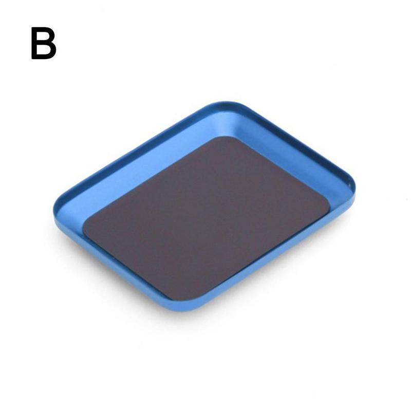 Screw Tray Magnetic Screws Tray Dish Bowl For Garage Bolts Nuts Hardware Organizer Bits Storage Mini Plate Parts Box G6s7: Blue
