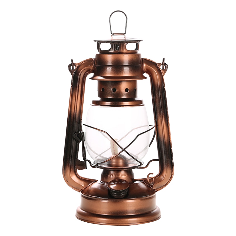 1Pc Kerosine Lamp Vintage Ijzeren Draagbare Nostalgische Olie Lamp Opknoping Lantaarn Voor Pub Verlichting Woondecoratie Kerosine Lamp