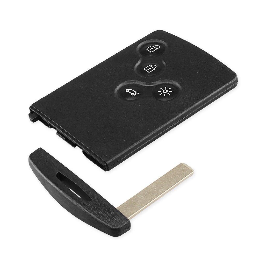 Keyyou smart remote key blank with key with blade fob key case for renault koleos clio keys shell