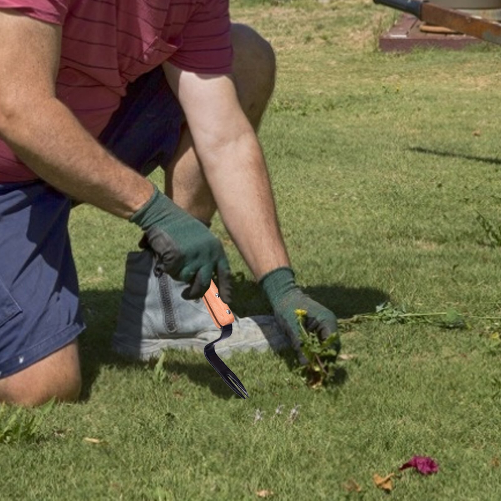 Handheld Manual Root Lifter Weeder Outdoor Garden Lawn Weeds Remover Gardening Multifunction Weeding Tool