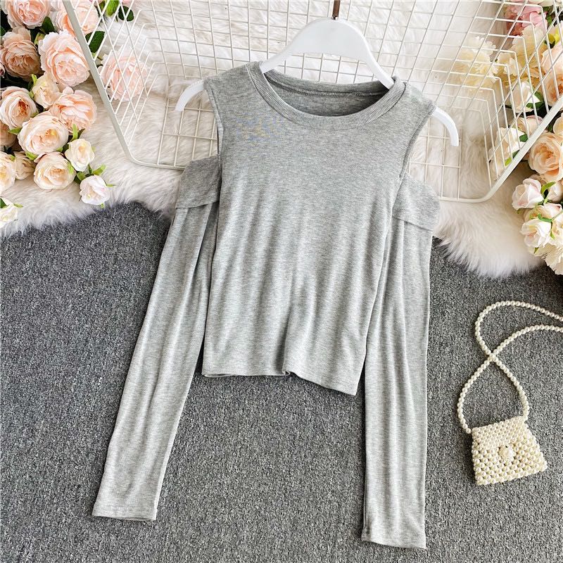 A9534 autumn winter long-sleeved slim temperament top