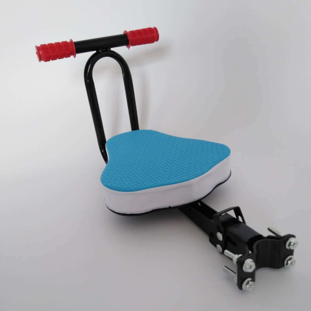 Electric Car Front Seat Foldable To Lengthen Baby Seat Children Front Seat and Armrest: blue