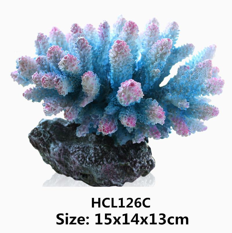 DW En Résine D'aquarium De Corail Artificiel Décoration Poisson Récif De Corail Pierre D'ornement Corail Fleur Décor Fond D'aquarium: A5