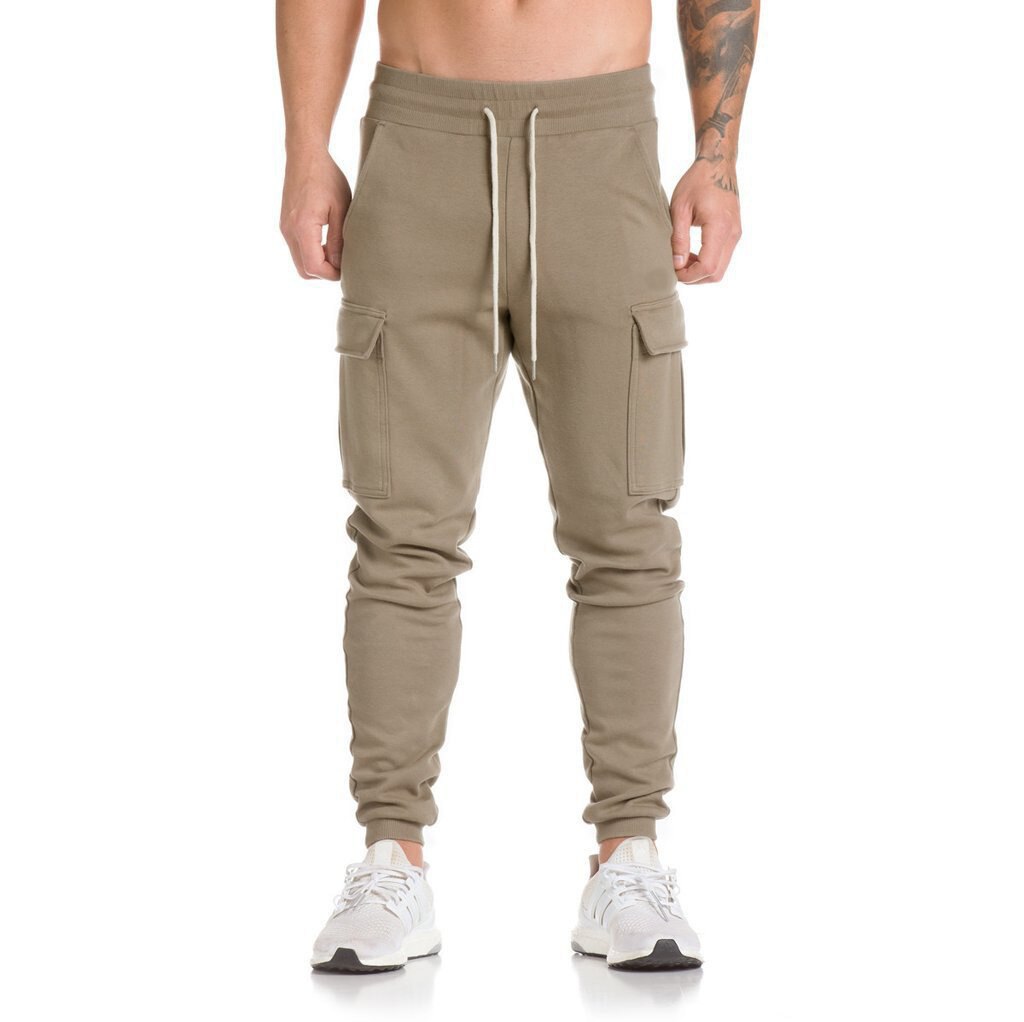 Camouflage joggingbroek heren joggingbroeken heren casual lange broeken sportkleding plus size m -3xl: Ik / Khaki