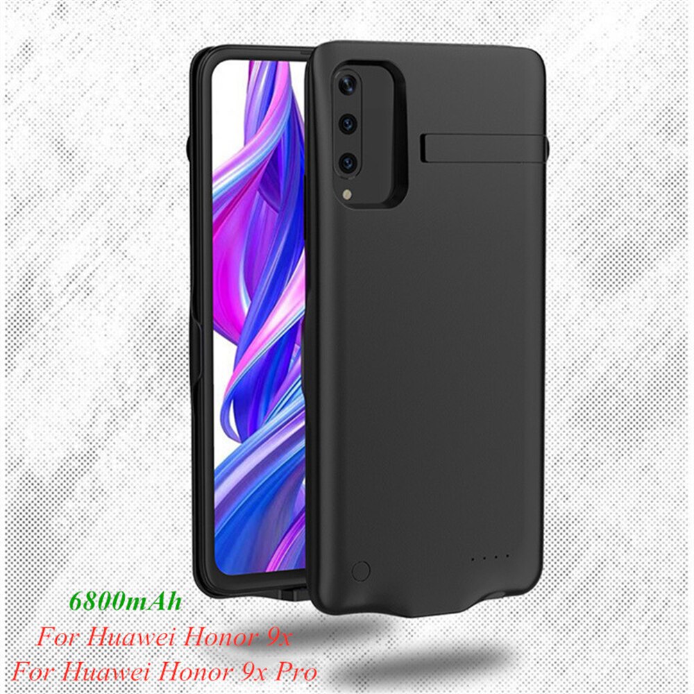 NTSPACE 6800mAh batterie etui téléphone huawei Honor 9X Pro batterie externe de secours étui pour huawei Honor 9X boîtier d'alimentation avec support
