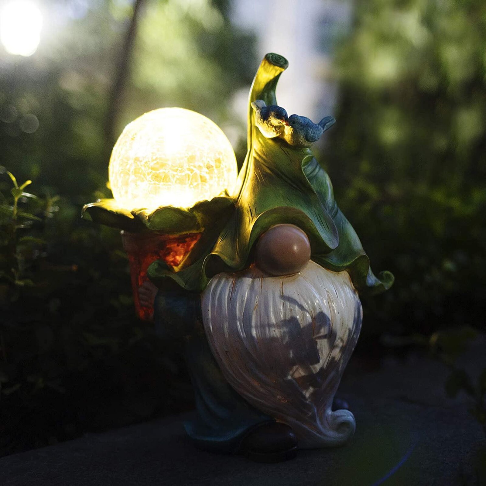 Gnome Solar Tuin Standbeeld Gnome Beeldje Gazon 'S Dag Decoratieve