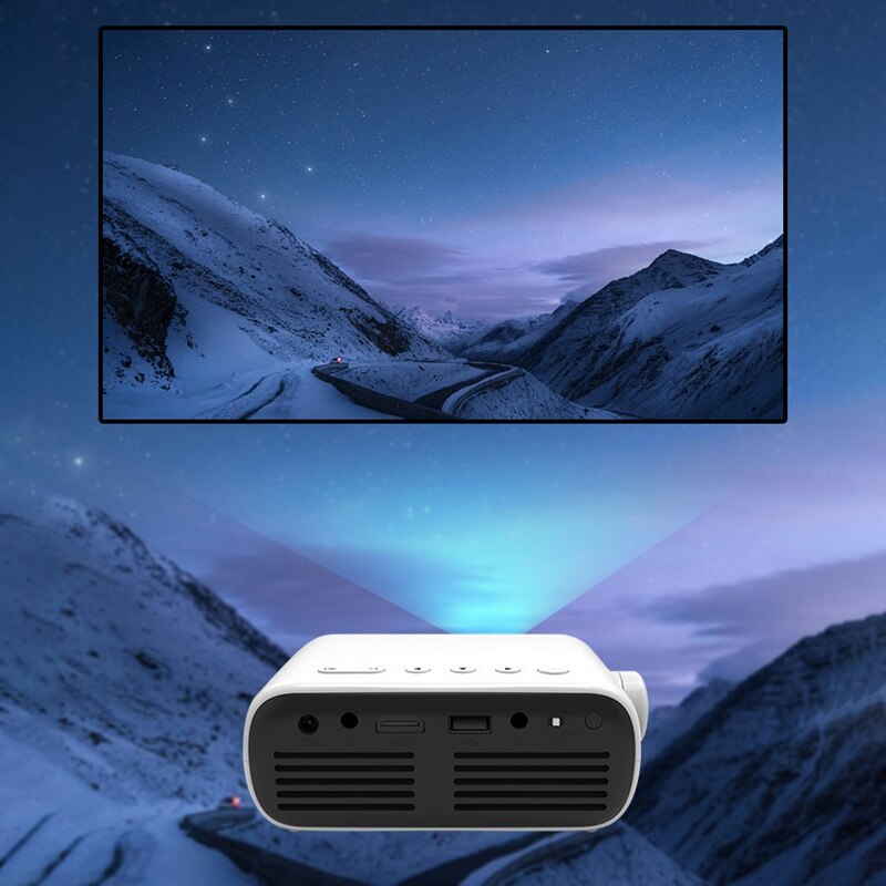 Projector YG280 600 Lumen 1080P Huishouden Ouder-kind Draagbare Projector Home Office Mini Led Tv