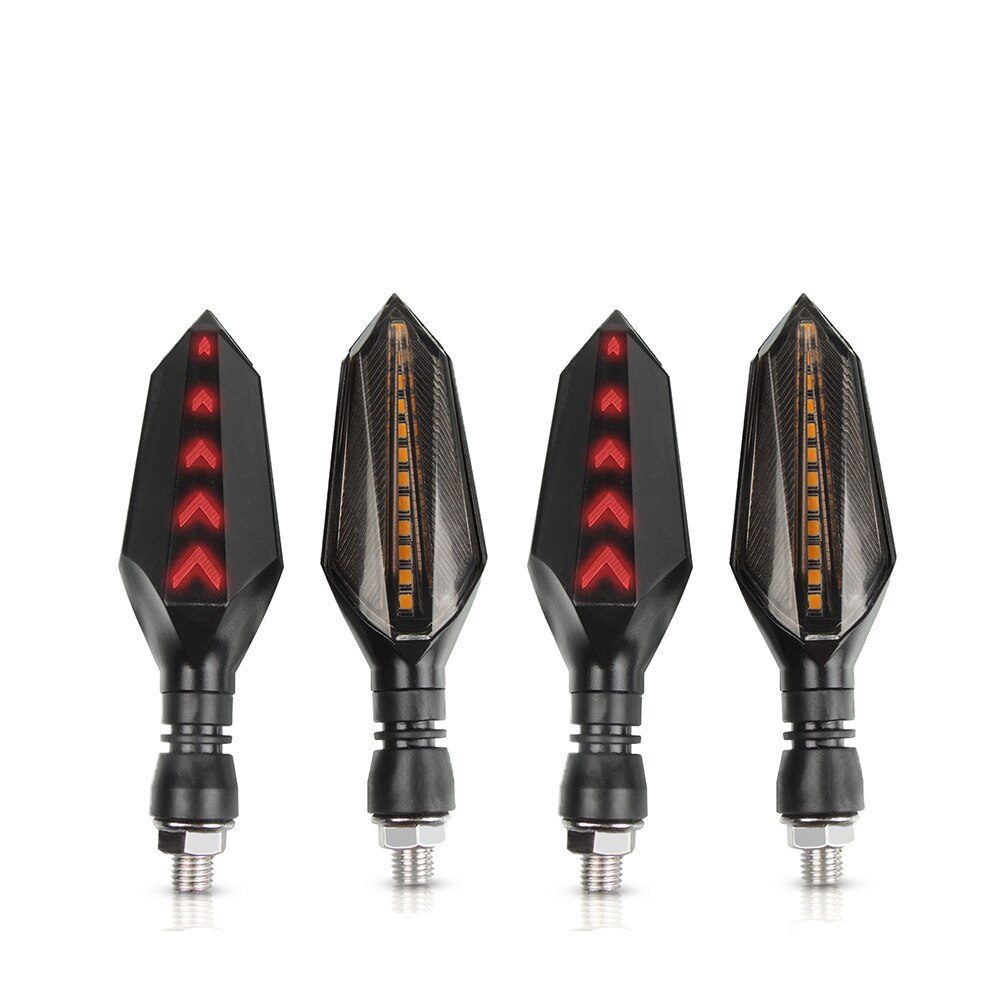 Clignotant en cours d'exécution lumières Flash | Moto pour SUZUKI GSXS 125 150 750 1000 F ABS GSXS750 GSXS1000: 2 Pair red