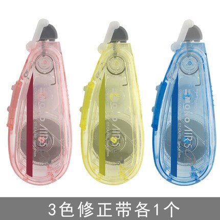 Tomow Kawaii cinta de corrección 10m CT-CAX5C 3 uds Mono transparente Uso del estudiante de corrección de silencio núcleo de reemplazo: Color mixing