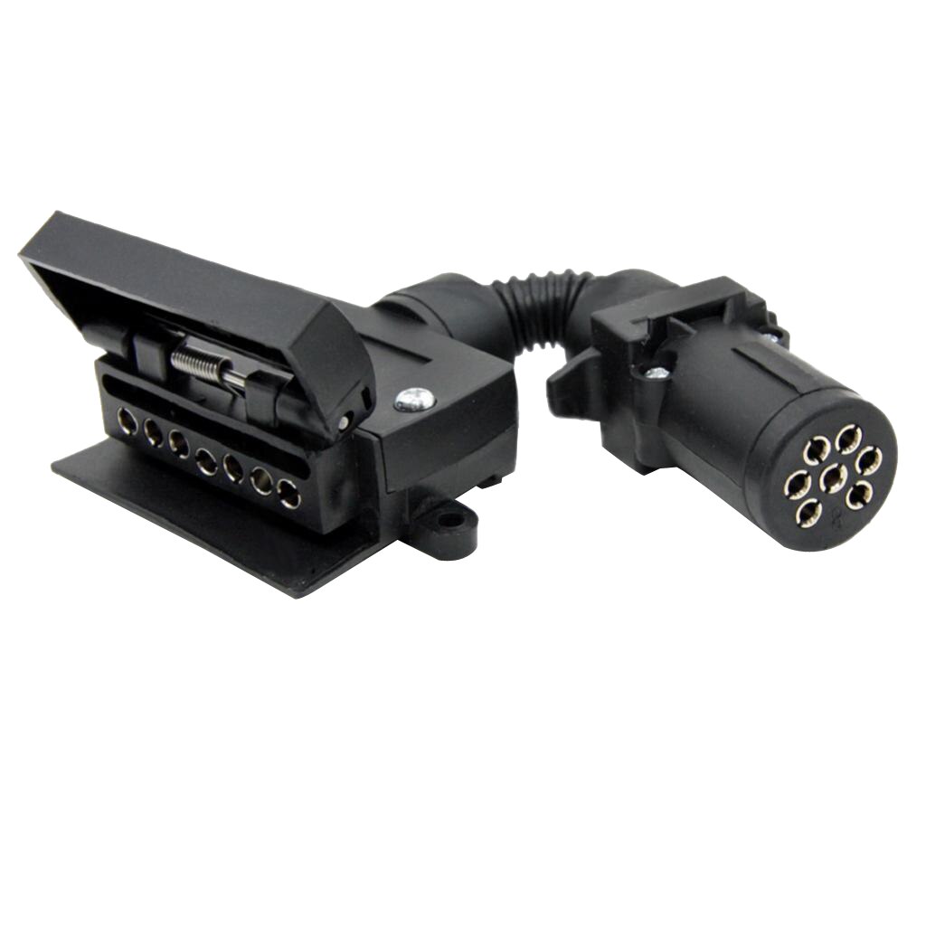 7Stift Stecker Adapter Runde Weibliche zu Flache Weibliche Anhänger Wohnwagen Stiefel Stecker