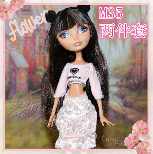 Monstering High Doll Dressing Soft Casual Wear Handmade Clothes Outfit Doll Clothing Set Girl Playing House Toys: M35