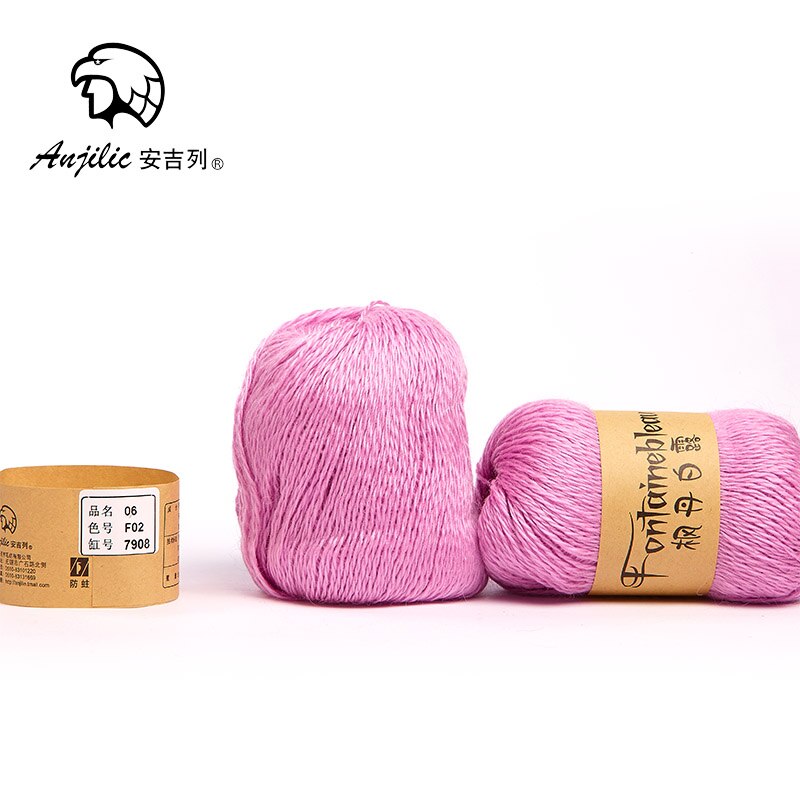 50g/Bal Fontainebleau Mohair Acryl Wol Antipilling Lage Krimp Dunne Garen Voor Hand Breien Haken